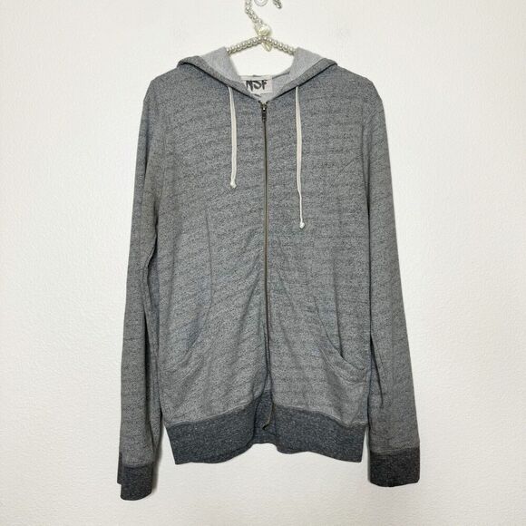 NSF Small Hoody Full Zip Sweatshirt Hidden USA Made Terry Cloth Relax Lounge - Picture 2 of 11
